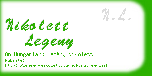 nikolett legeny business card