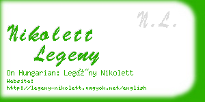 nikolett legeny business card